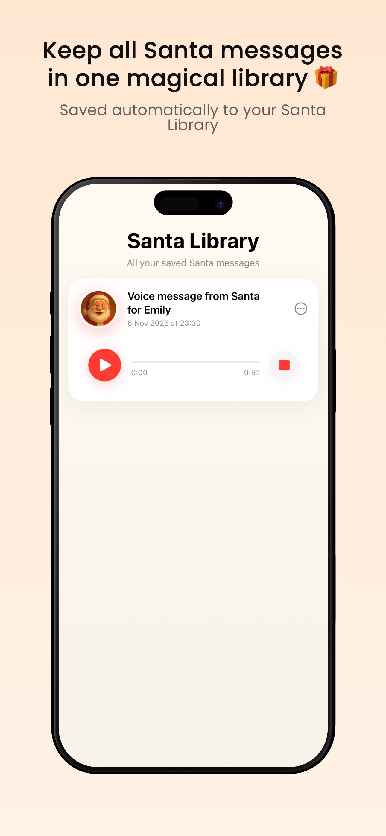 Keep all Santa messages in one magical library